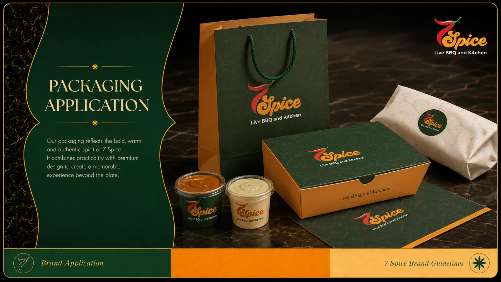 7 Spice packaging and takeout application