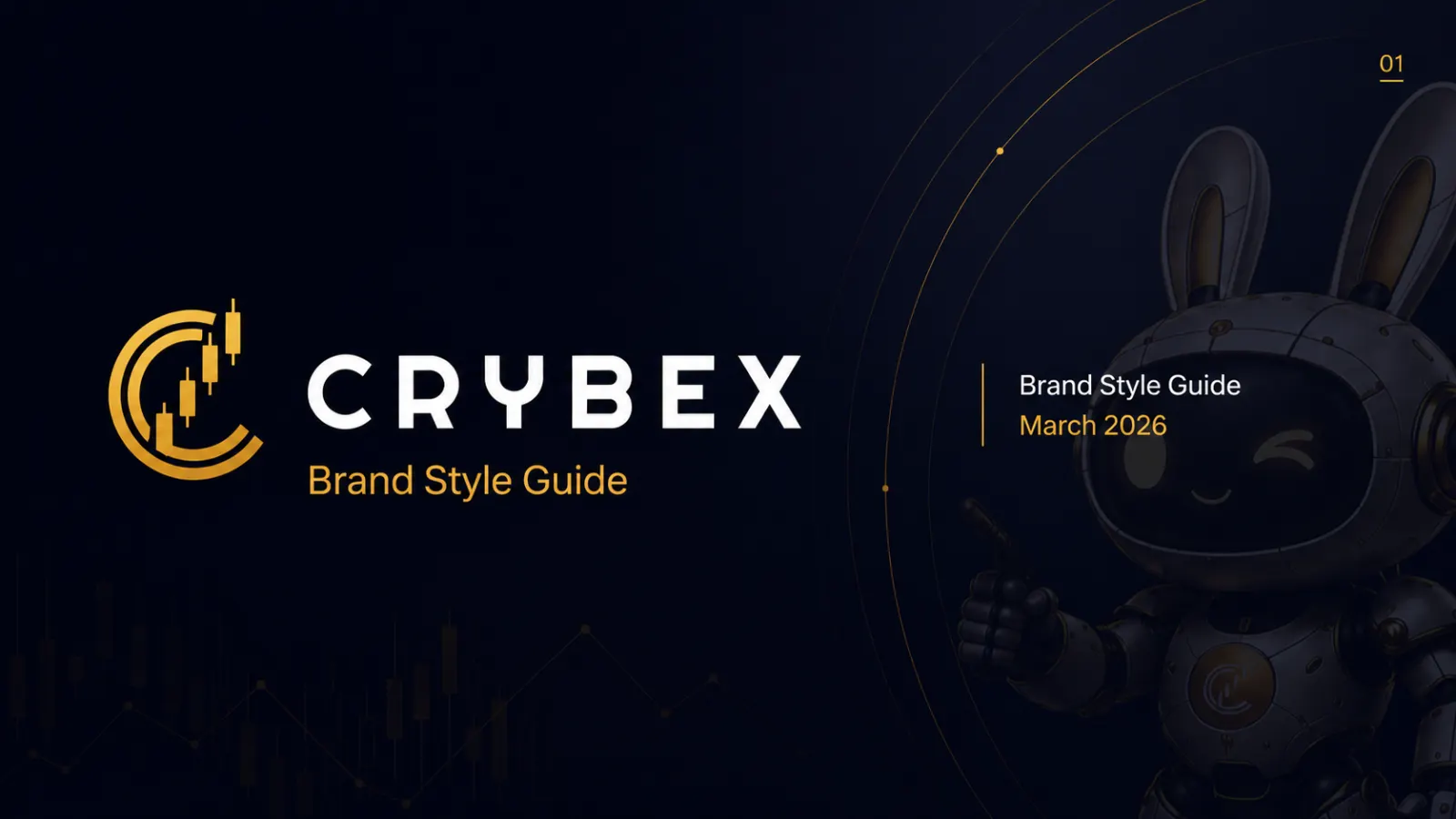 Crybex Brand Style Guide cover slide
