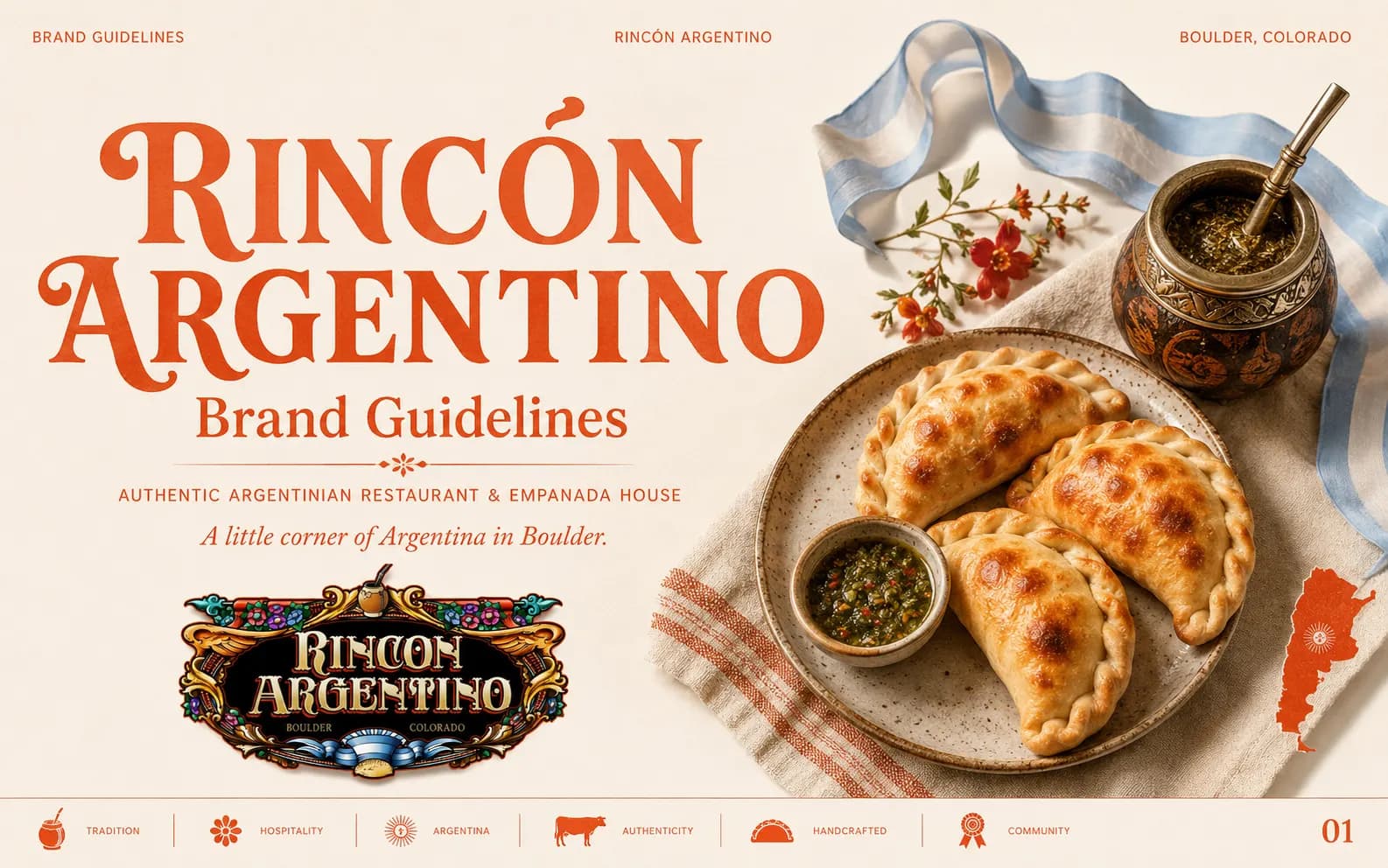 Rincón Argentino brand guidelines cover