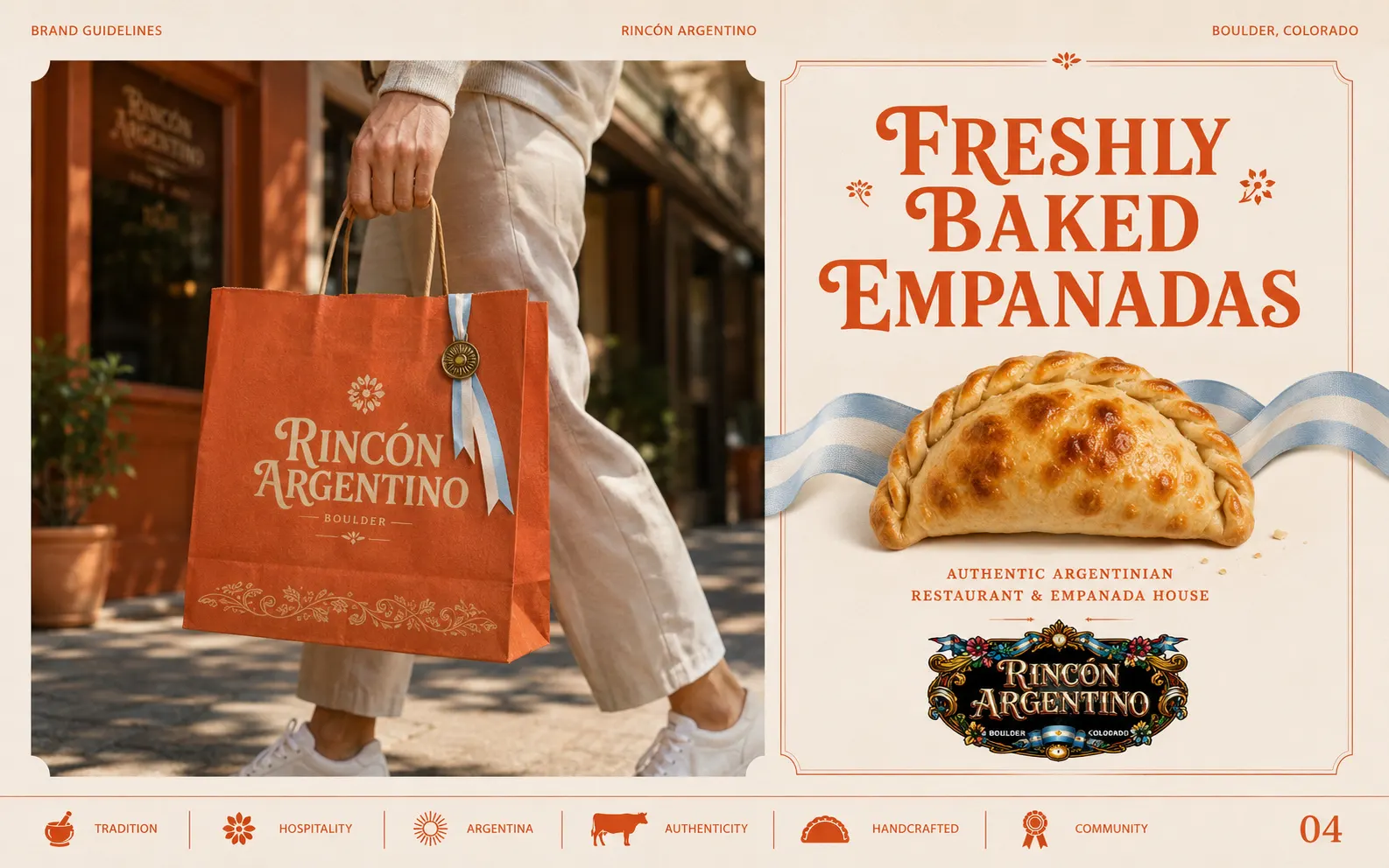 Rincón Argentino shopping bag and poster