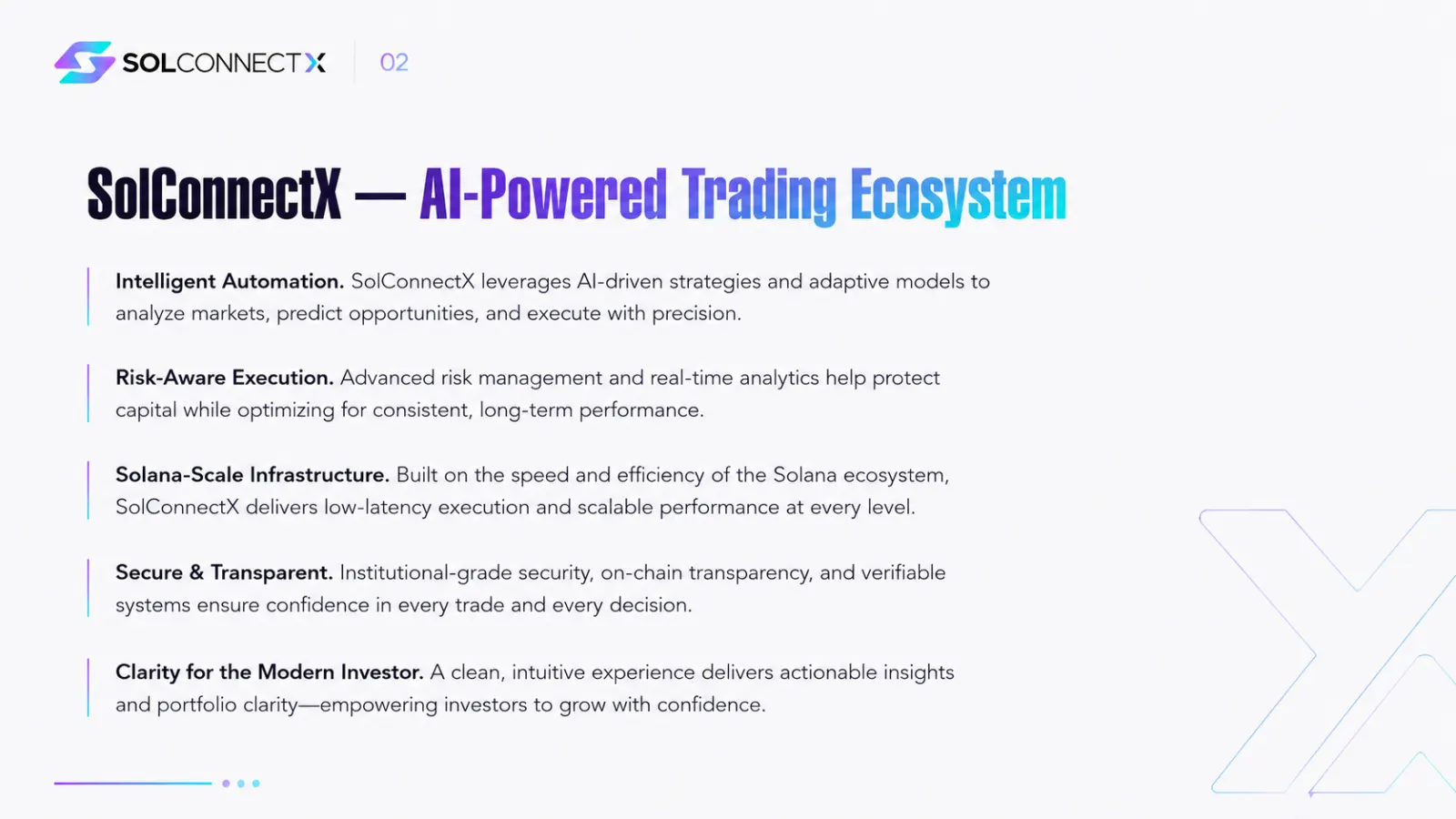 SolConnectX AI trading ecosystem overview