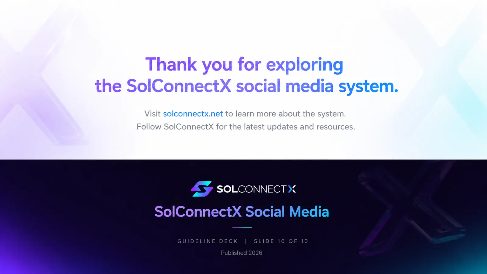 SolConnectX: Thank you